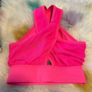 Tiger Friday Raine Crop Top- Child Medium- Color-Hot Punk